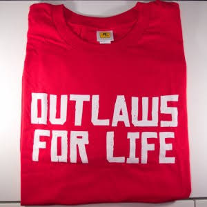 T-shirt Outlaws For Life (01)